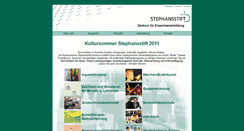 Desktop Screenshot of kultursommer.stephansstift.de