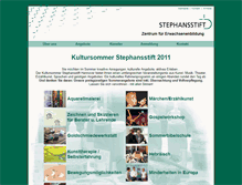 Tablet Screenshot of kultursommer.stephansstift.de